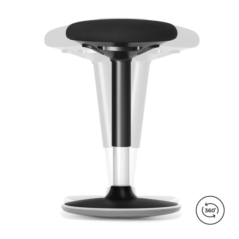 Songmics SONGMICS Arbeitshocker 50-65 cm Schwarz Versandkostenfrei