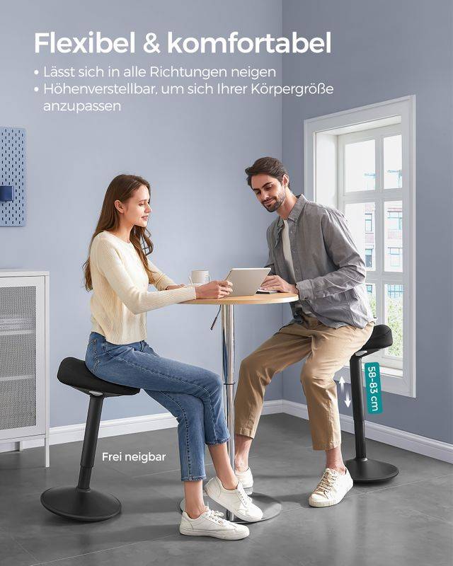 Songmics SONGMICS Stehhocker höhenverstellbar und modern Begrenztes Angebot