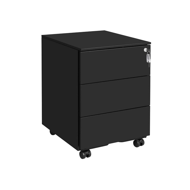 Songmics SONGMICS Mobiler Aktenschrank mit 3 Schubladen Weihnachtsangebot