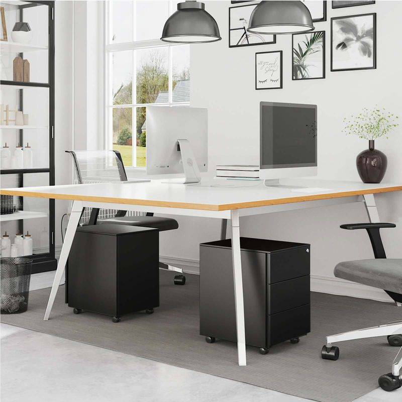 Songmics SONGMICS Mobiler Aktenschrank mit 3 Schubladen Weihnachtsangebot