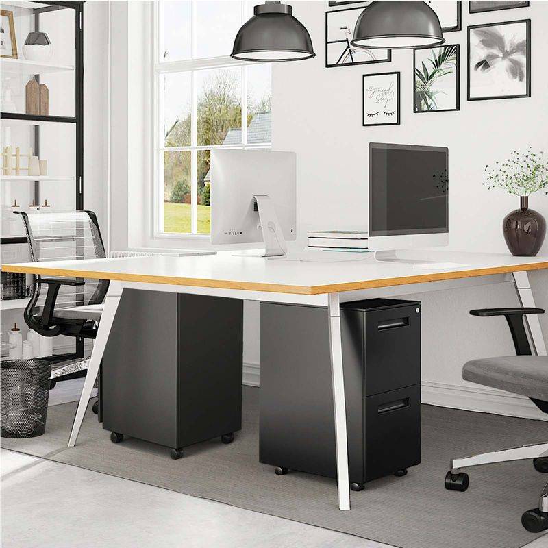 Songmics SONGMICS Abschließbarer Aktenschrank mit 2 Schubladen Osterangebot