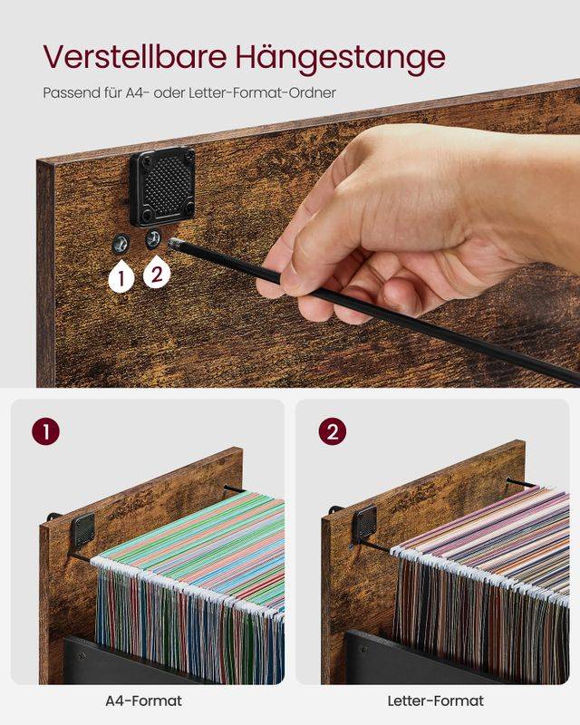 Songmics VASAGLE Aktenschrank mit 3 abschließbaren Schubladen Top Angebot