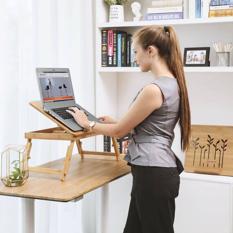 Songmics SONGMICS Verstellbarer Laptoptisch Bambus Zeitlich begrenztes Angebot
