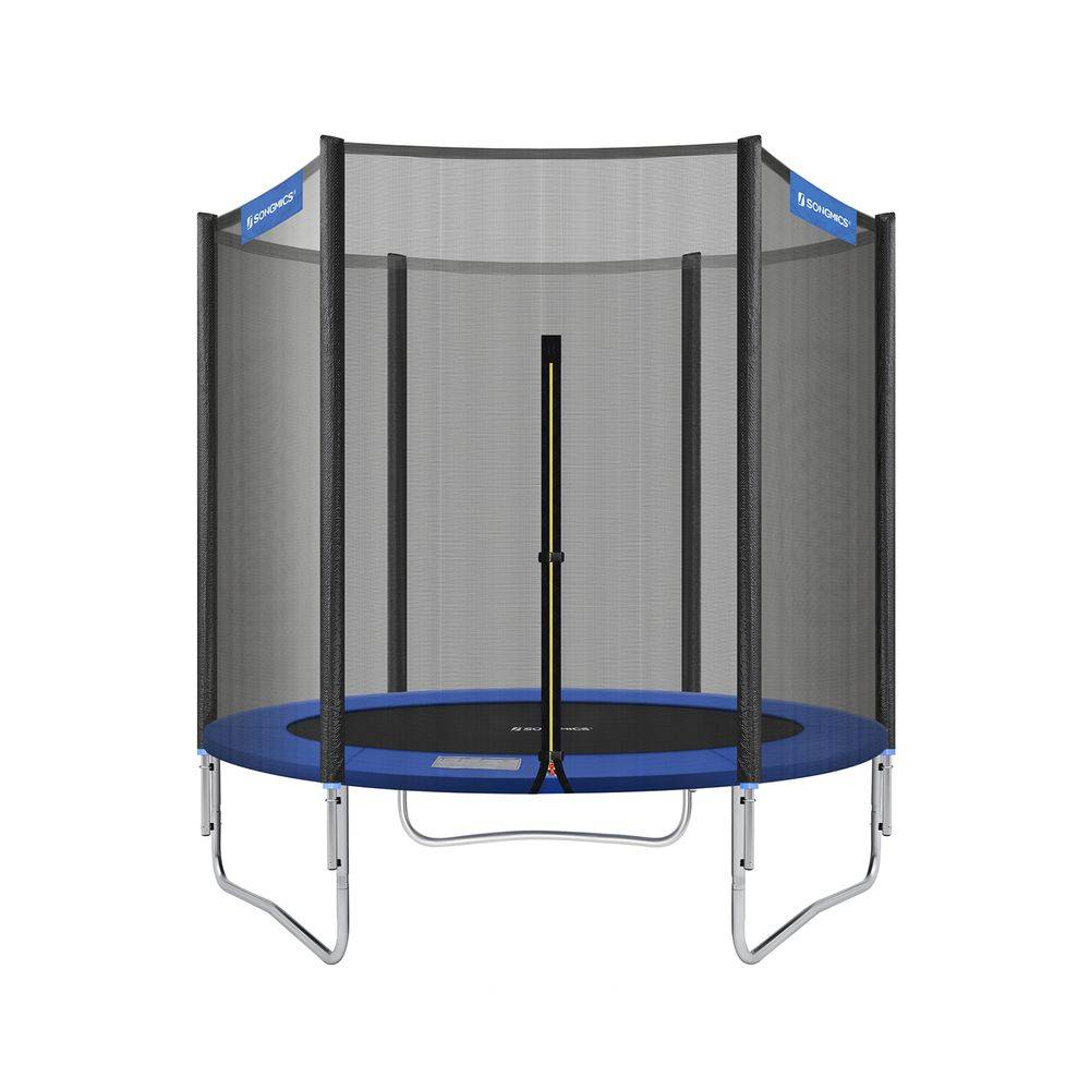 Songmics SONGMICS Trampolin Ø 183 cm Schwarz-Blau