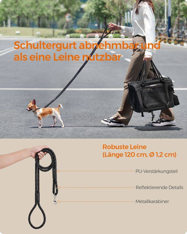 Songmics Feandrea Hundebox faltbar Größe S klassikschwarz Letzter Tag