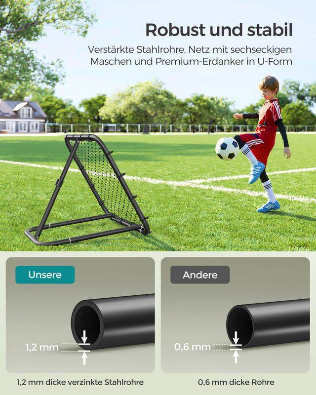 Songmics SONGMICS Fußballtor mit Stahlrahmen für Kinder Clearance-Verkauf
