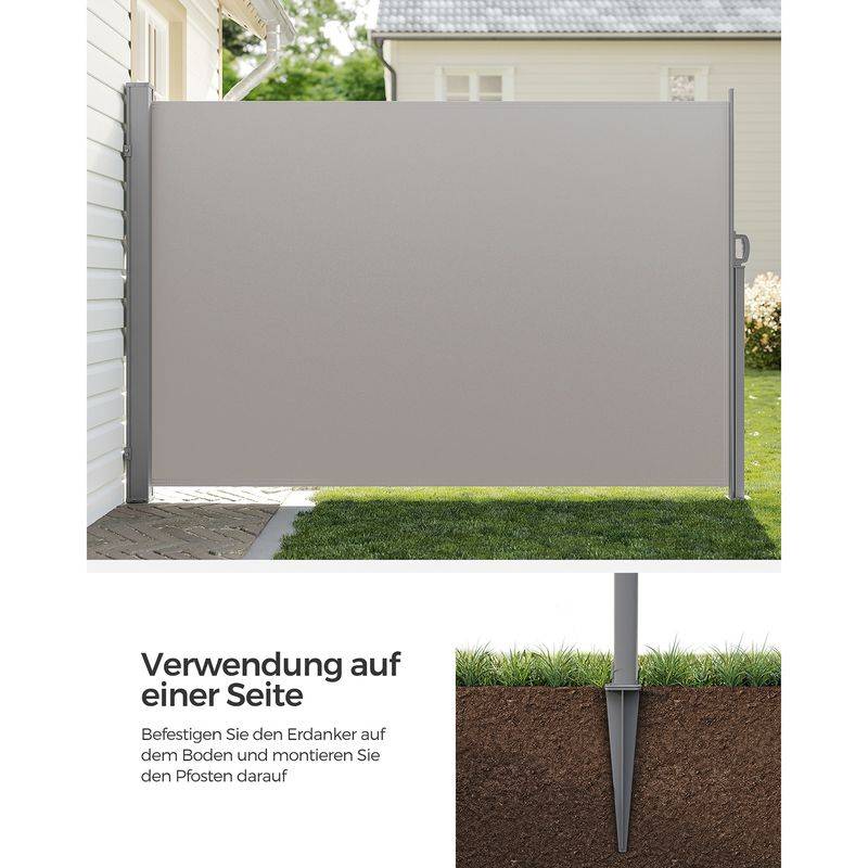 Songmics SONGMICS Erdanker für Standpfosten von Seitenmarkisen Fabrikpreis