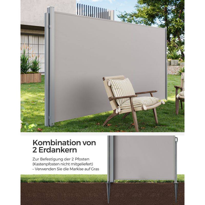 Songmics SONGMICS Erdanker für Standpfosten von Seitenmarkisen Fabrikpreis