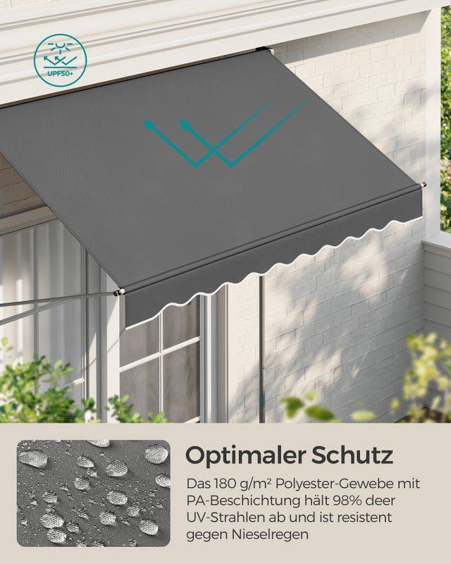 Songmics SONGMICS Klemmmarkise mit Handkurbel für Sonnenschutz Günstig kaufen