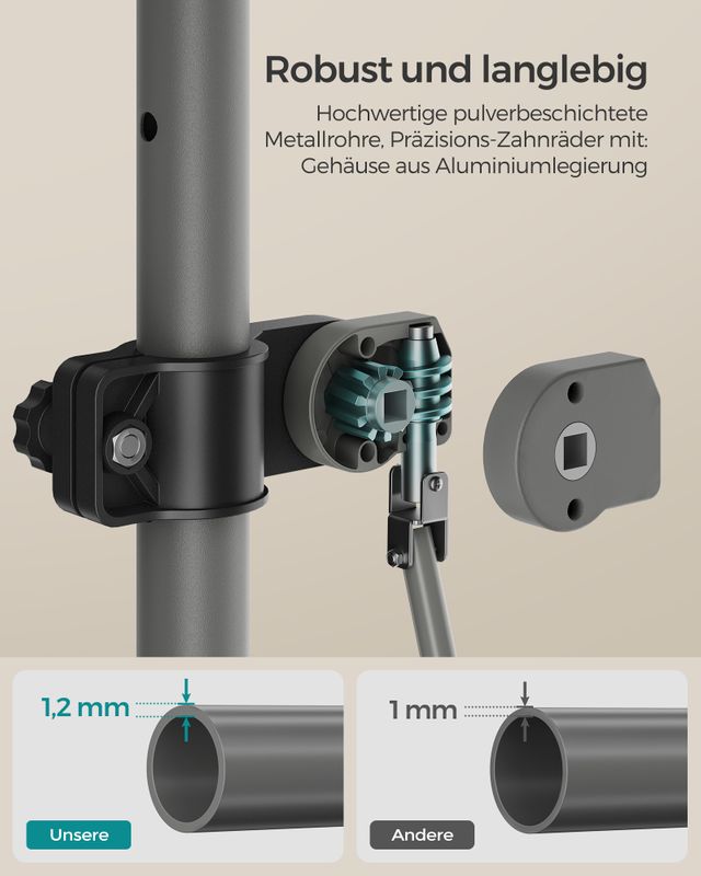 Songmics SONGMICS Klemmmarkise mit Handkurbel für Sonnenschutz Günstig kaufen