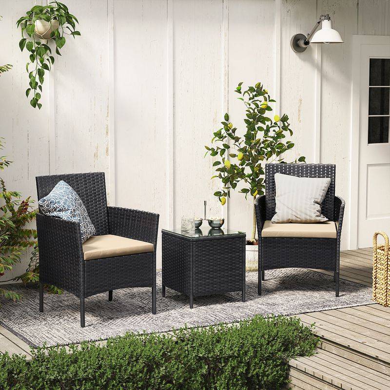 Songmics SONGMICS Gartenmöbel-Set aus PE-Polyrattan Großer Ausverkauf