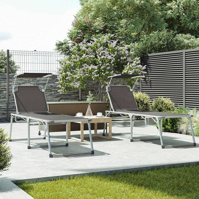 Songmics SONGMICS Sonnenliege mit verstellbarer Rückenlehne Begrenztes Angebot