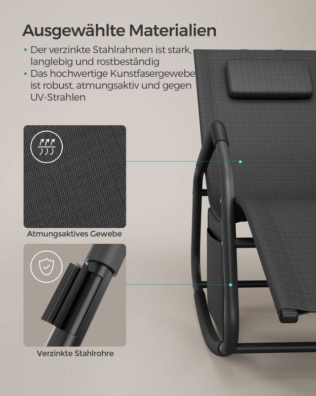 Songmics SONGMICS Schaukelstuhl Lagerräumung