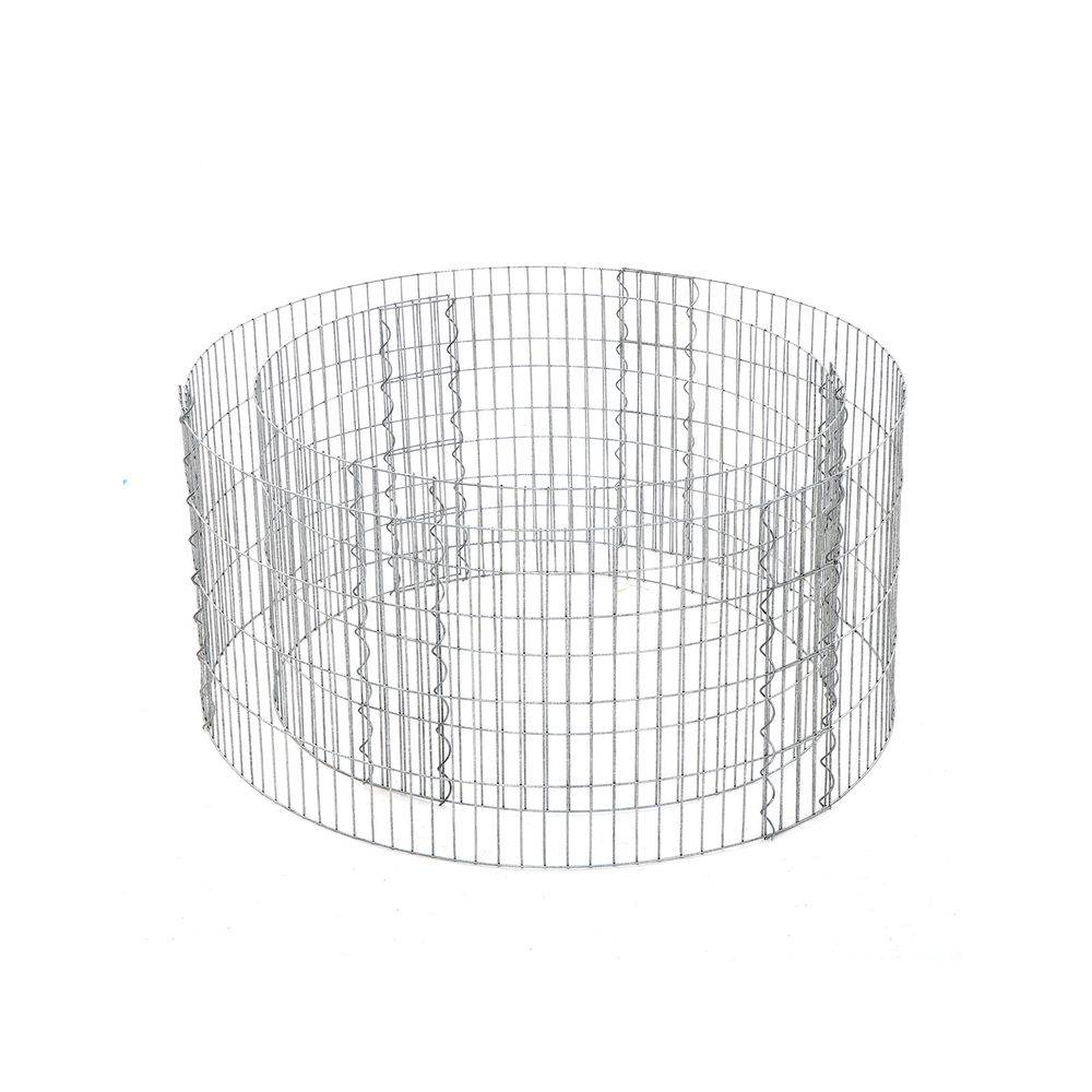 Songmics SONGMICS Gabione Ø 90 cm, Höhe 40 cm