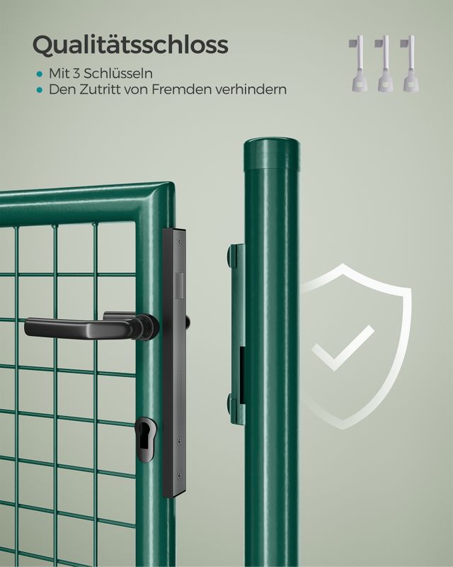 Songmics SONGMICS Gartentor aus verzinktem Stahl Sonderangebote