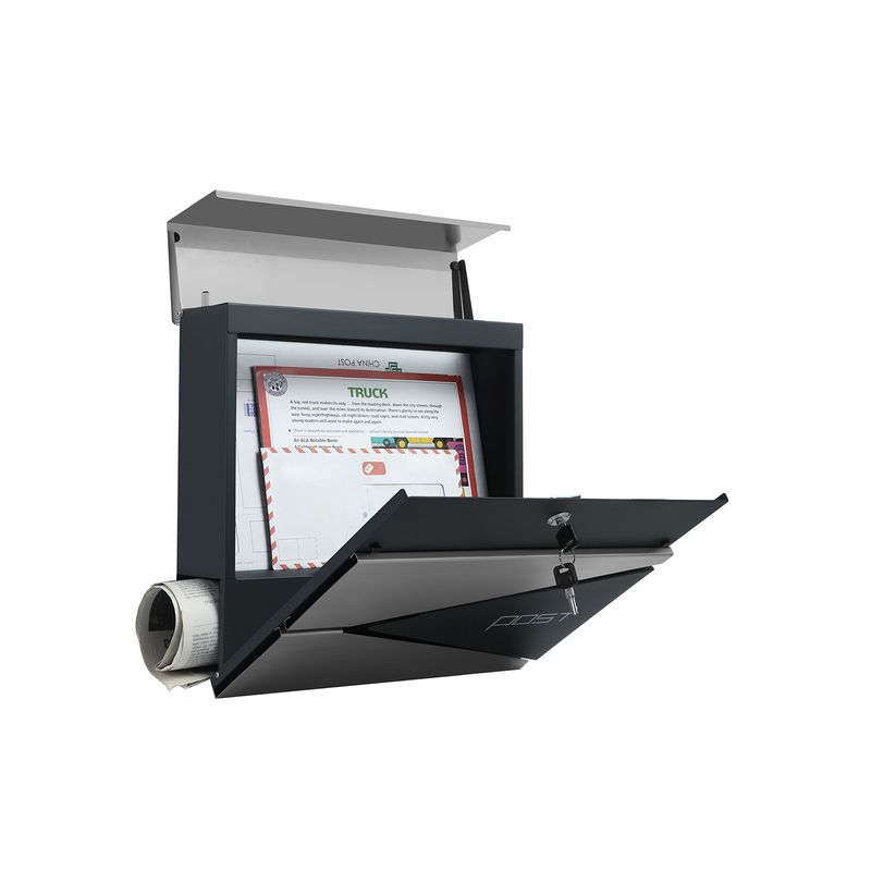 Songmics SONGMICS Briefkasten mit Zeitungsfach Begrenzte Freigabe