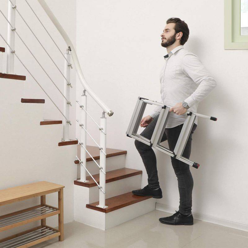 Songmics SONGMICS Aluminiumleiter mit 3 Stufen Bis zu 60% Rabatt