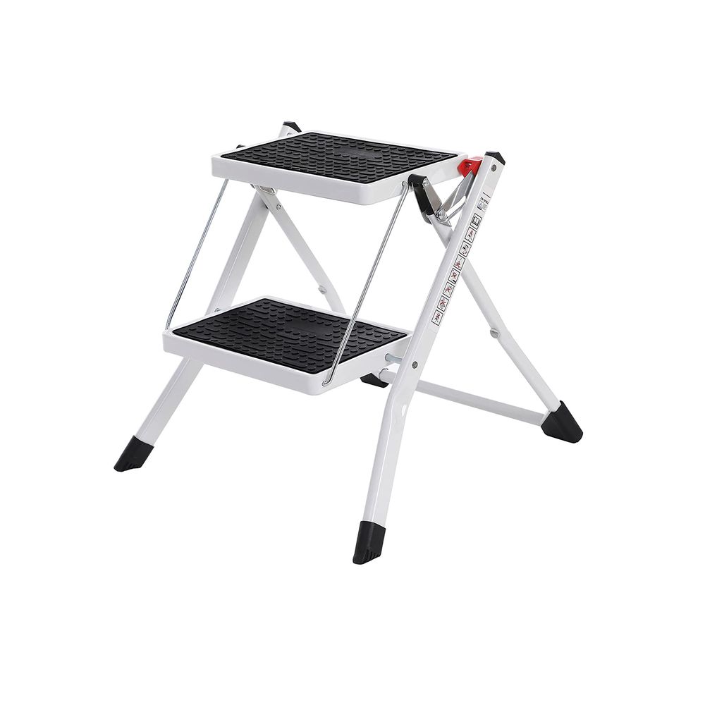 Songmics SONGMICS Leiter aus Stahl mit 2 Stufen