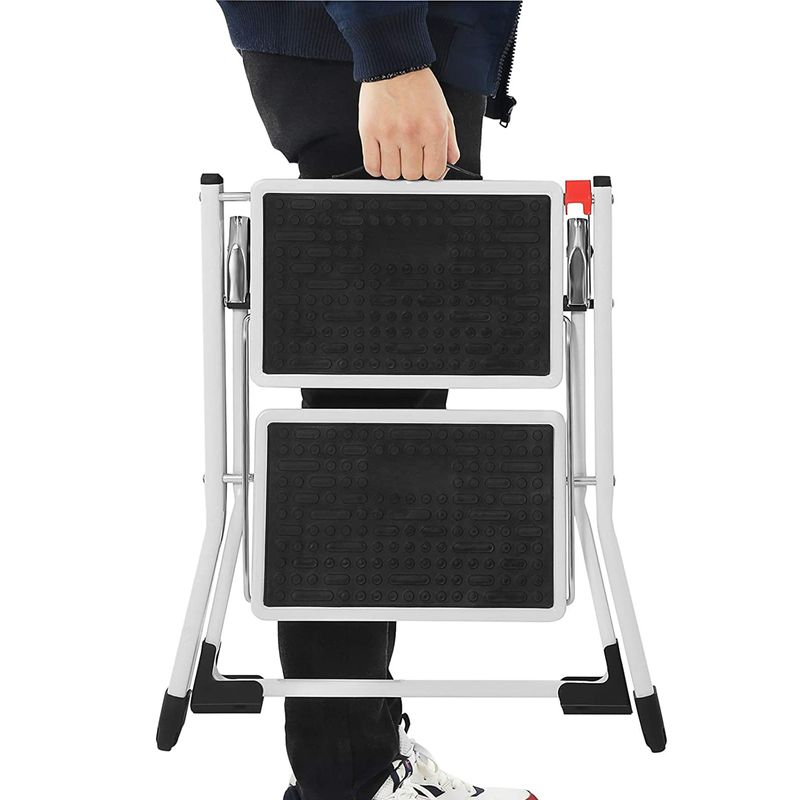 Songmics SONGMICS Leiter aus Stahl mit 2 Stufen Sonderangebot der Fabrik