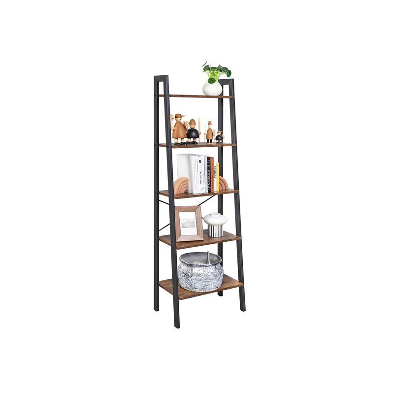 Songmics VASAGLE Industrie-Design Leiterregal 5 Ablagen Super Rabatt