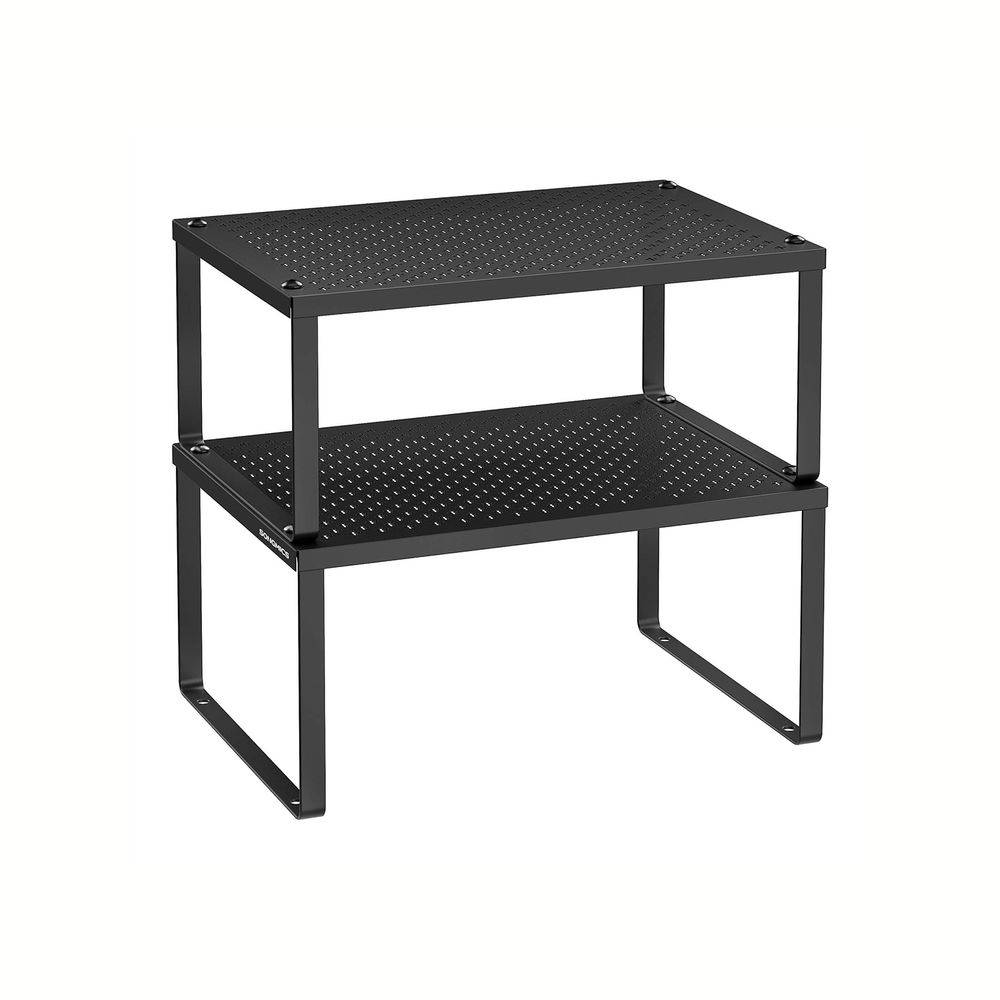 Songmics SONGMICS Gewürzregal 2er Set aus Metall tintenschwarz Clearance-Verkauf