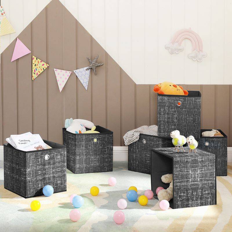 Songmics SONGMICS Aufbewahrungsbox 6er Set aus Vliesstoff mit Griff Begrenztes Angebot