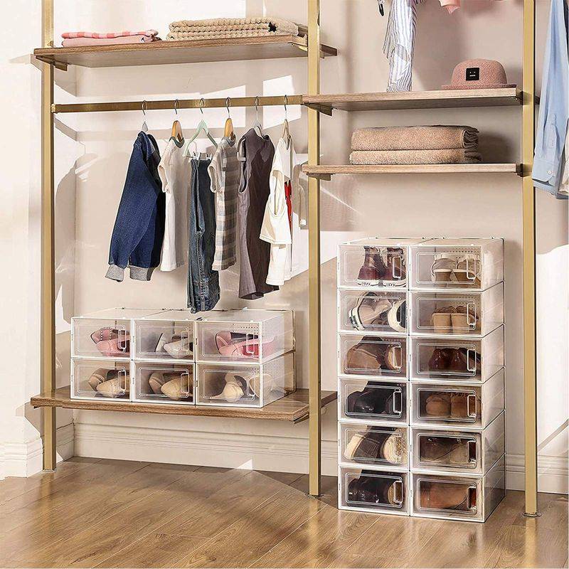 Songmics SONGMICS 8er-Set Aufbewahrungsboxen für Schuhe Valentinstagsangebot