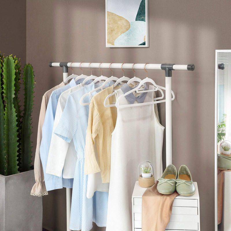 Songmics SONGMICS Samt-Kleiderbügel mit drehbarem Haken aus Rosegold Top Angebot