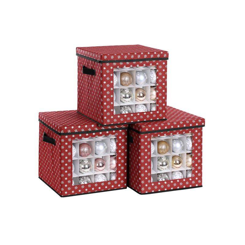 Songmics SONGMICS Aufbewahrungsboxen für Weihnachtskugeln mit verstellbaren Trennwänden Online Outlet
