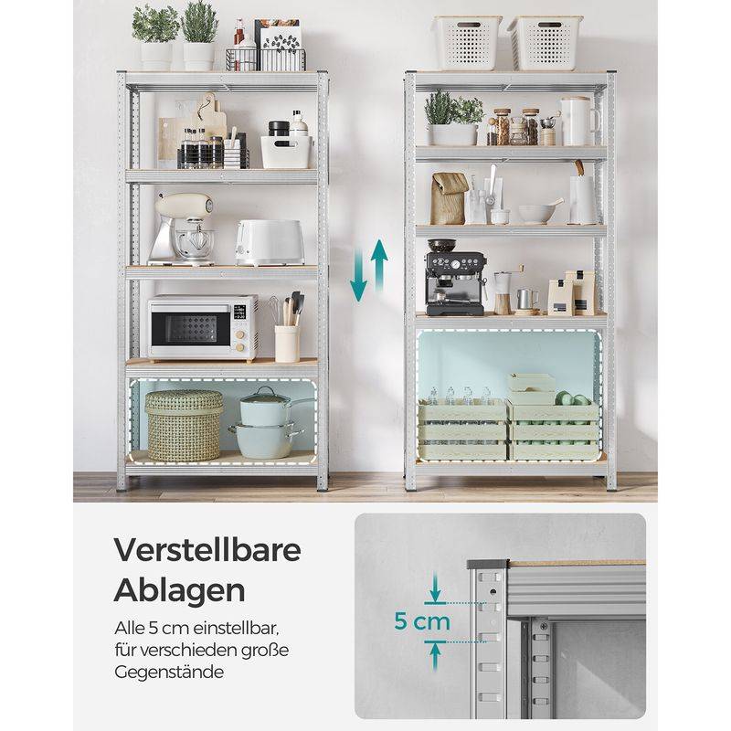 Songmics SONGMICS Lagerregal mit 5 verstellbaren Ablagen Bis zu 50% Rabatt