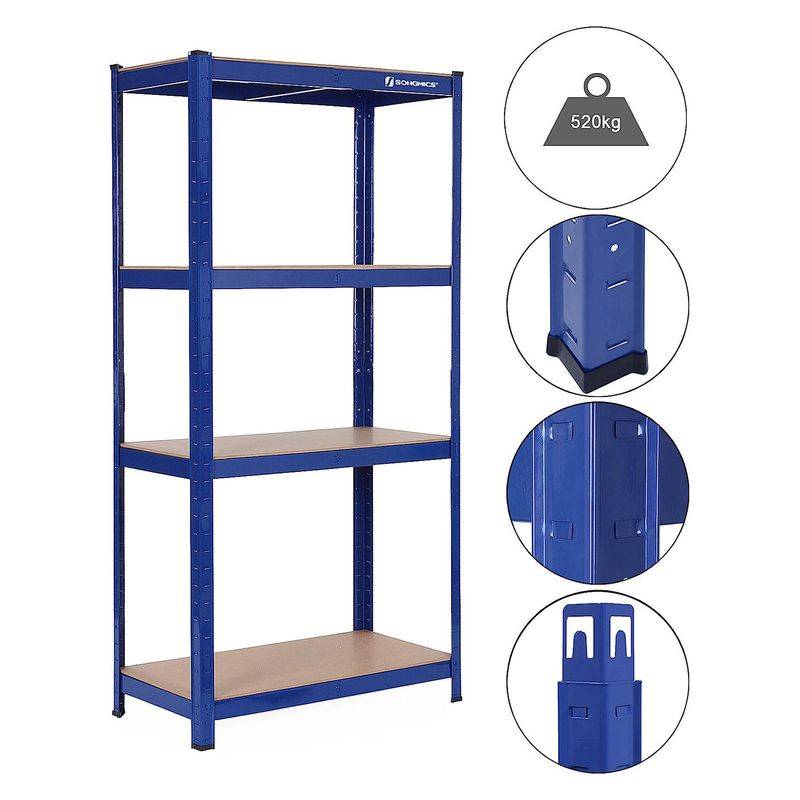 Songmics SONGMICS Schwerlastregal mit 4 verstellbaren Ablagen Fabrik Onlineshop
