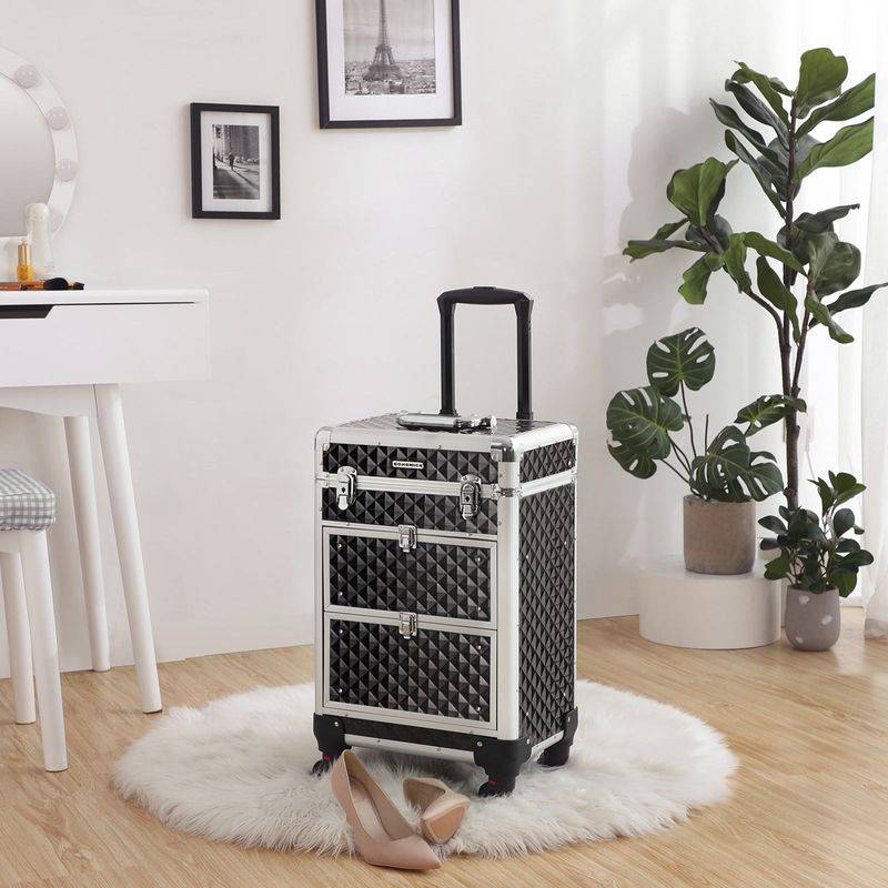 Songmics SONGMICS Kosmetikkoffer mit 3 ausziehbaren Fächern Kauf eins, bekomm eins gratis