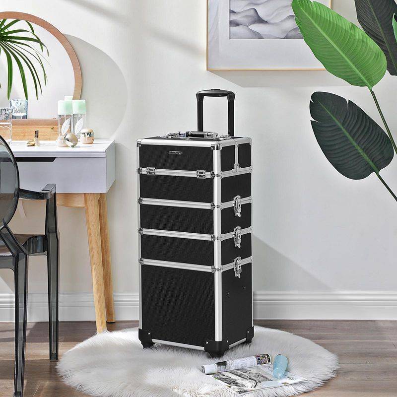 Songmics SONGMICS Kosmetiktrolley XXL Schwarz Tägliche Deals