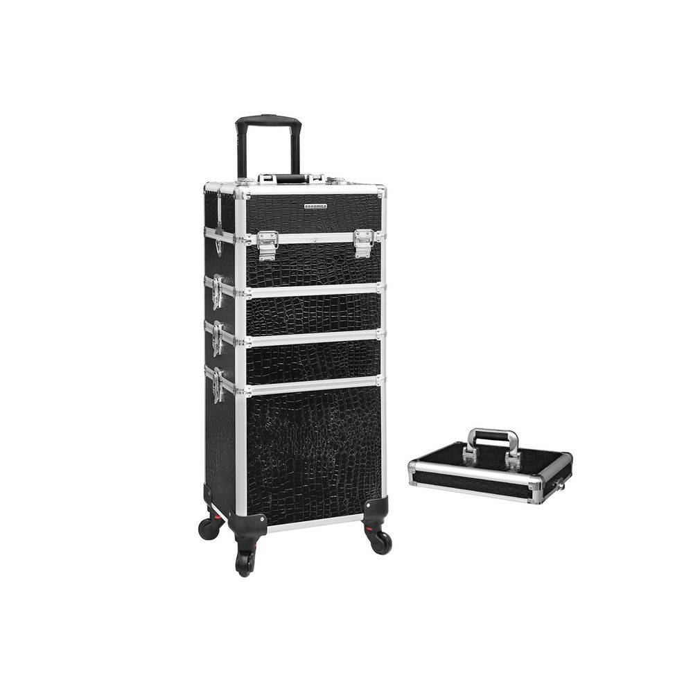 Songmics SONGMICS Make-Up Trolley 1 Schublade Schwarz Tiefpreis