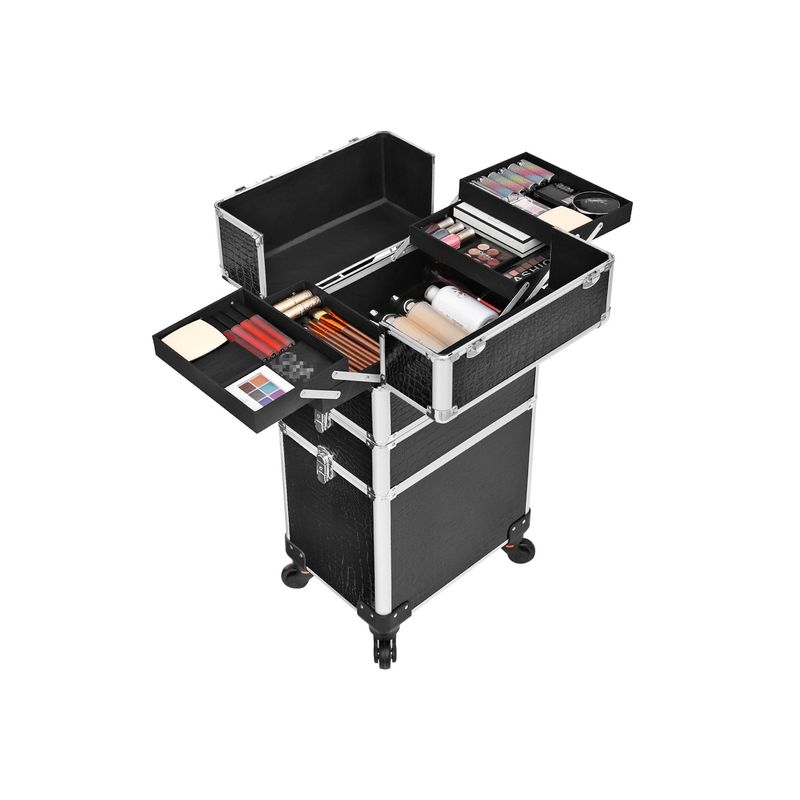 Songmics SONGMICS Make-Up Trolley 1 Schublade Schwarz Tiefpreis
