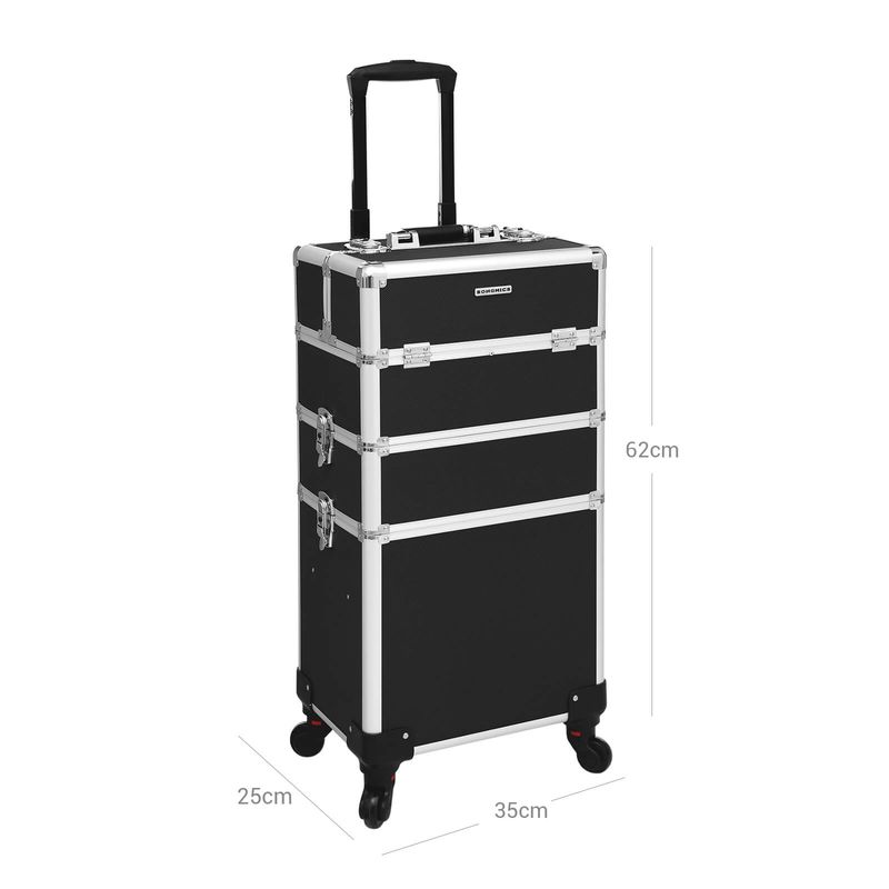 Songmics SONGMICS 3-in-1 Schminkkoffer mit Universal-Rollen Super Sparpreis