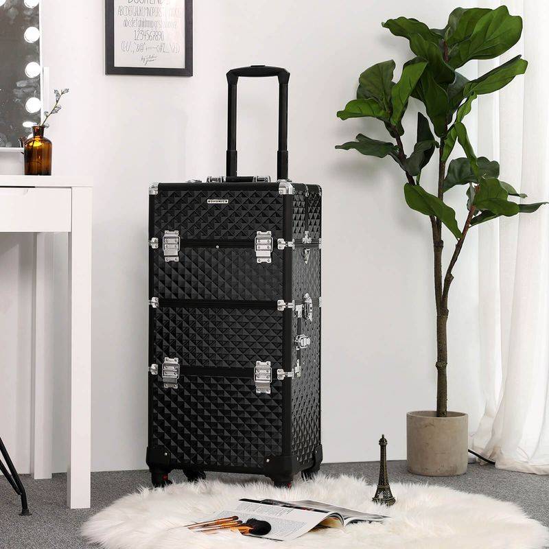 Songmics SONGMICS 3-in-1 Make-up-Trolley Schwarz Wochenangebot