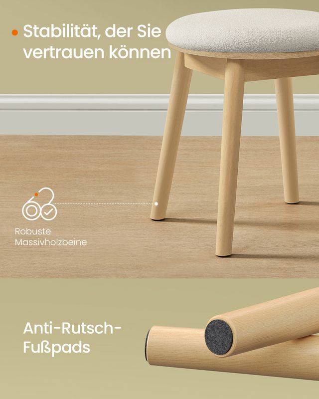 Songmics SONGMICS HOME Schminkhocker rund Boho-Stil Neueste Stile