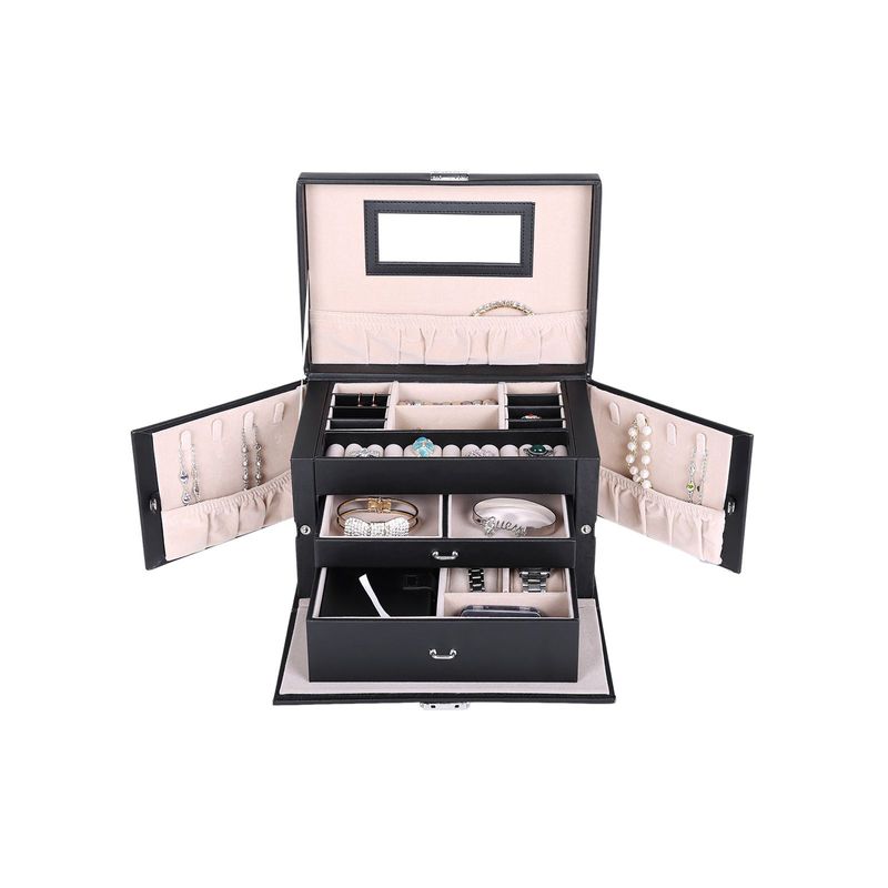 Songmics SONGMICS Schmuckschatulle mit 2 Schubladen Letzter Tag