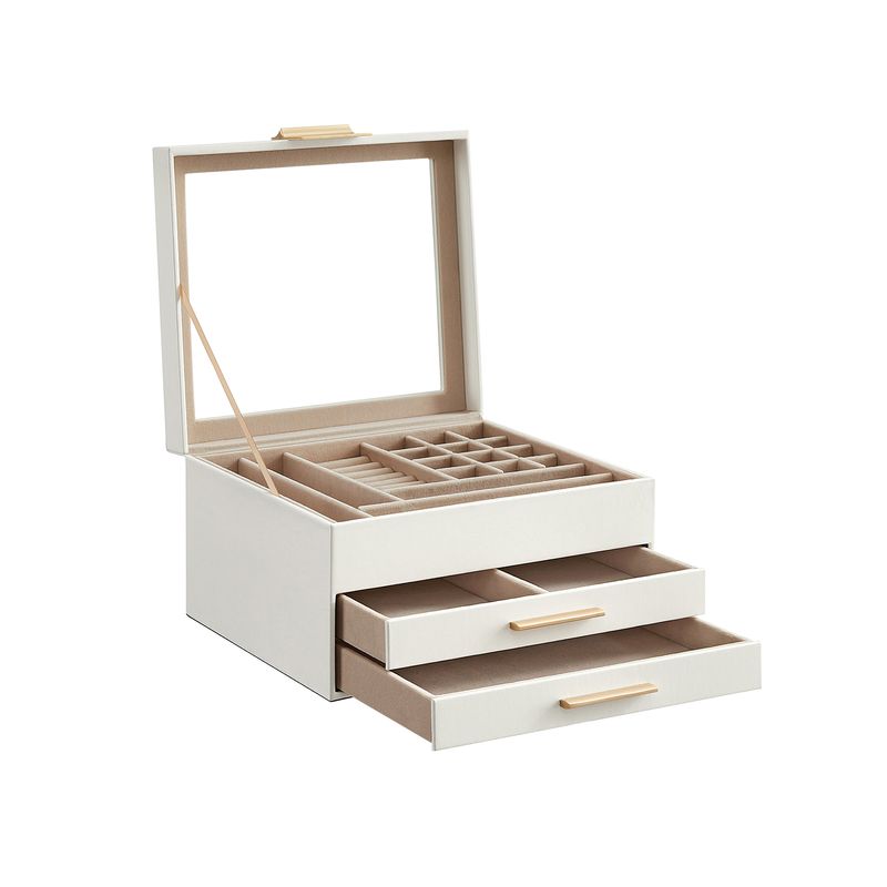 Songmics SONGMICS Schmuckbox mit Glasdeckel Bis zu 65% Rabatt