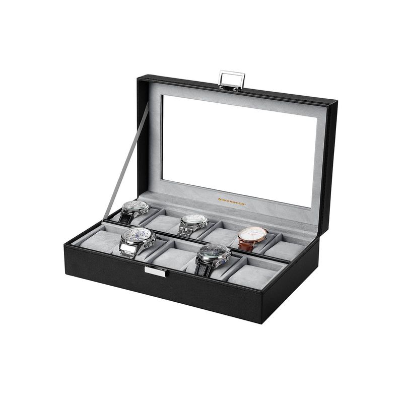 Songmics SONGMICS Elegante Uhrenbox für 11 Uhren Begrenzt auf 3 Tage
