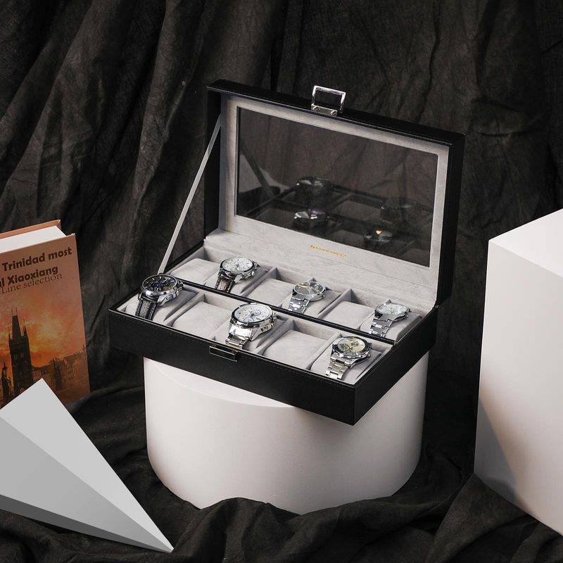Songmics SONGMICS Elegante Uhrenbox für 11 Uhren Begrenzt auf 3 Tage