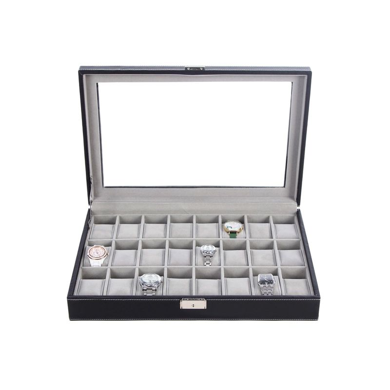 Songmics SONGMICS Große Uhrenbox für 24 Uhren Black Friday Preise
