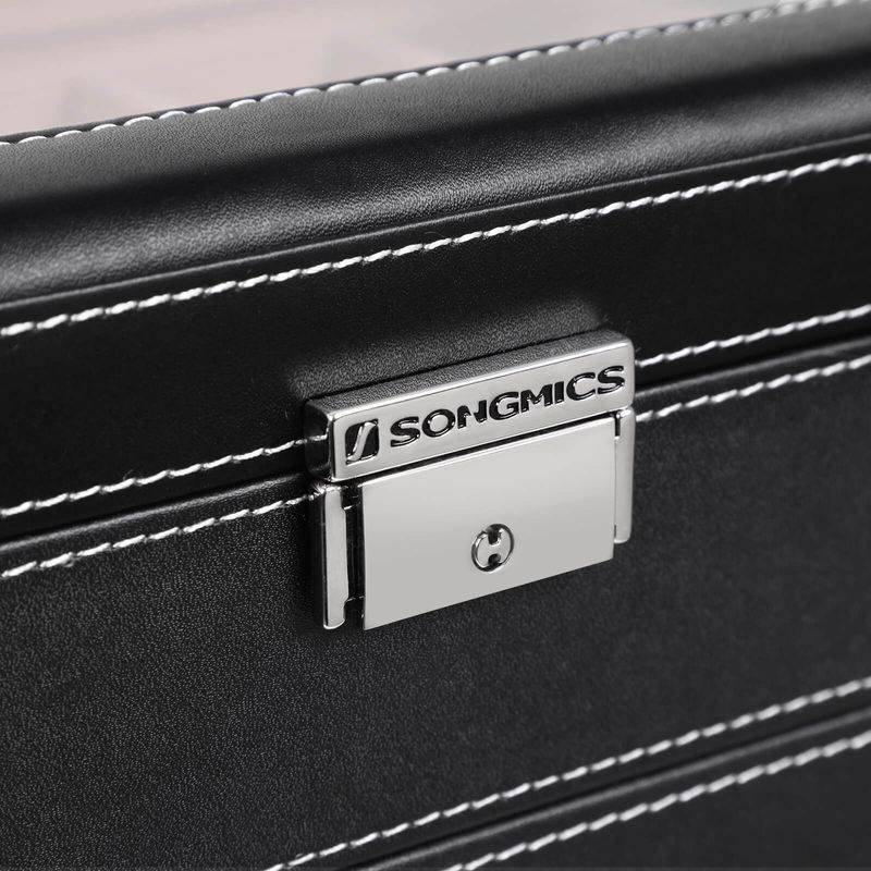 Songmics SONGMICS Uhrenbox mit 2 Etagen zollfrei