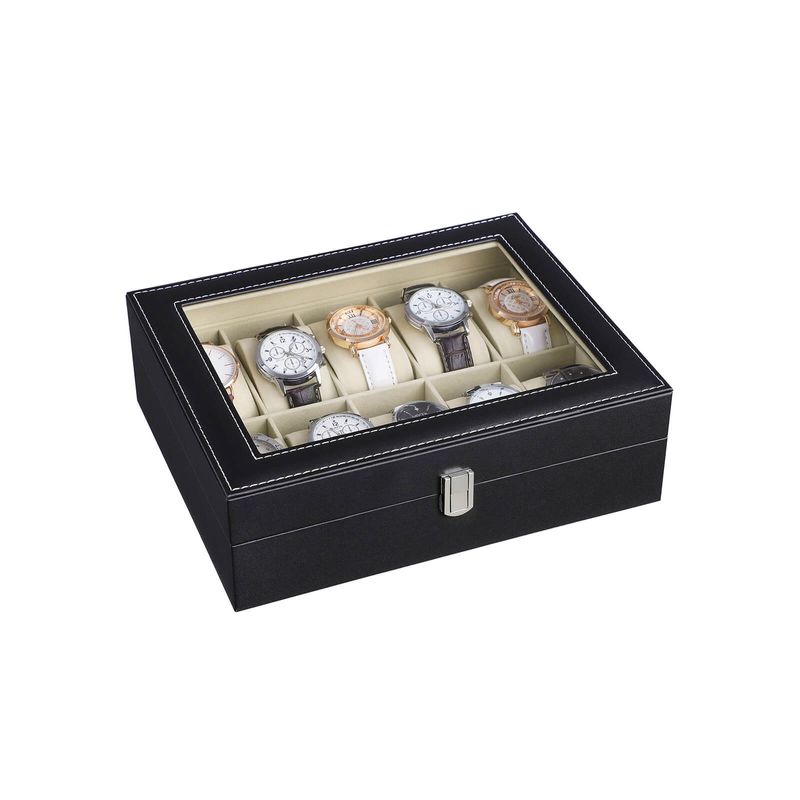 Songmics SONGMICS Uhrenbox mit 10 Fächern 50% Rabatt für begrenzte Zeit