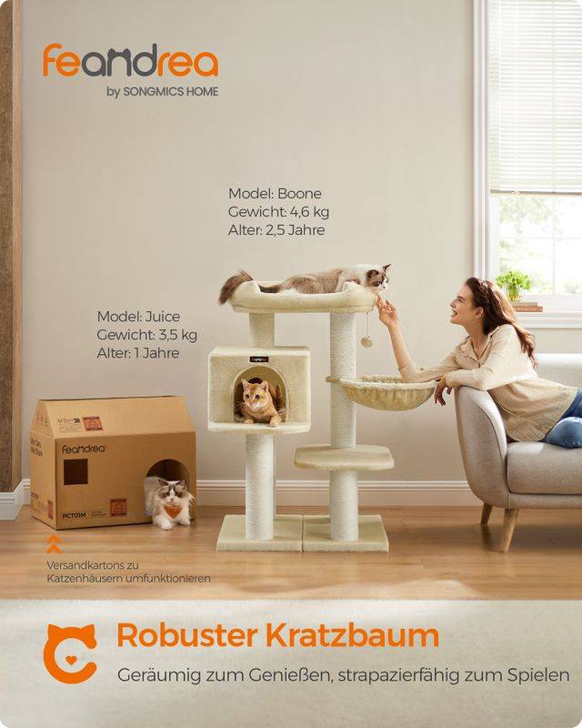Songmics Feandrea Kratzbaum für große Katzen mit Ausichtsplattform Günstiger Verkauf