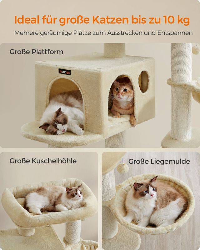 Songmics Feandrea Kratzbaum für große Katzen mit Ausichtsplattform Günstiger Verkauf
