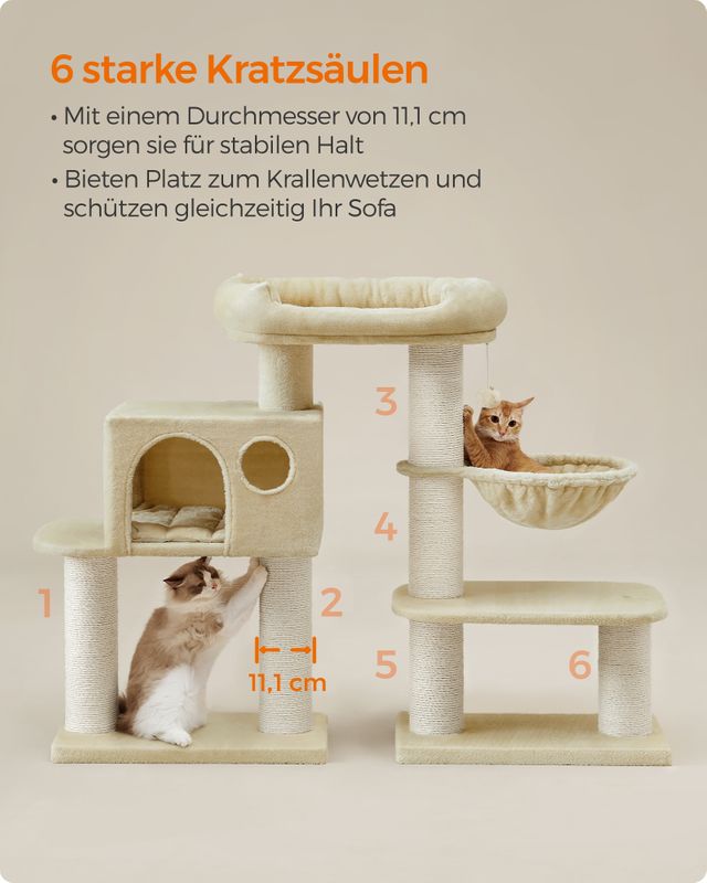 Songmics Feandrea Kratzbaum für große Katzen mit Ausichtsplattform Günstiger Verkauf
