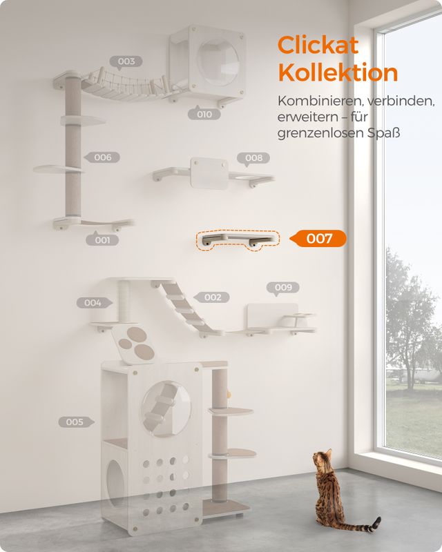 Songmics Clickat Kollektion - Nr. 007 Katzenbrett zur Wandmontage Online Shopping