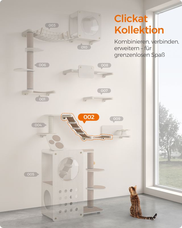 Songmics Clickat Kollektion - Nr. 002 Katzenkletterhängematte zur Wandmontage Preisnachlass